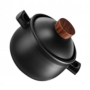 Кастрюля-жаровня NOLITOY с крышкой, большая емкость, термостойкая для газовых плит, антипригарная - Фото 1