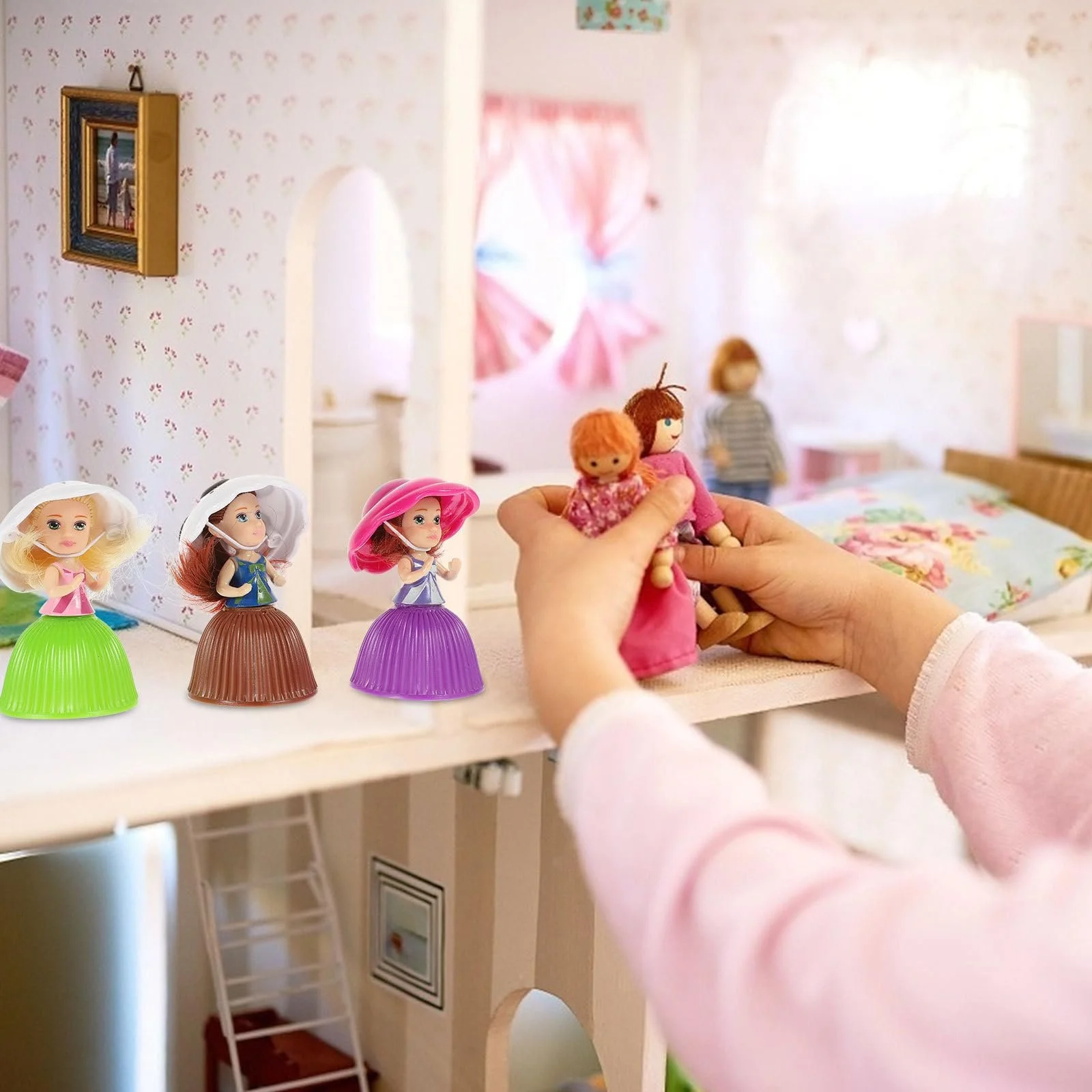 Лялька Toyvian Міні Ляльки Принцеси для Дівчаток Іграшка-кекс, 6 шт, фото №6