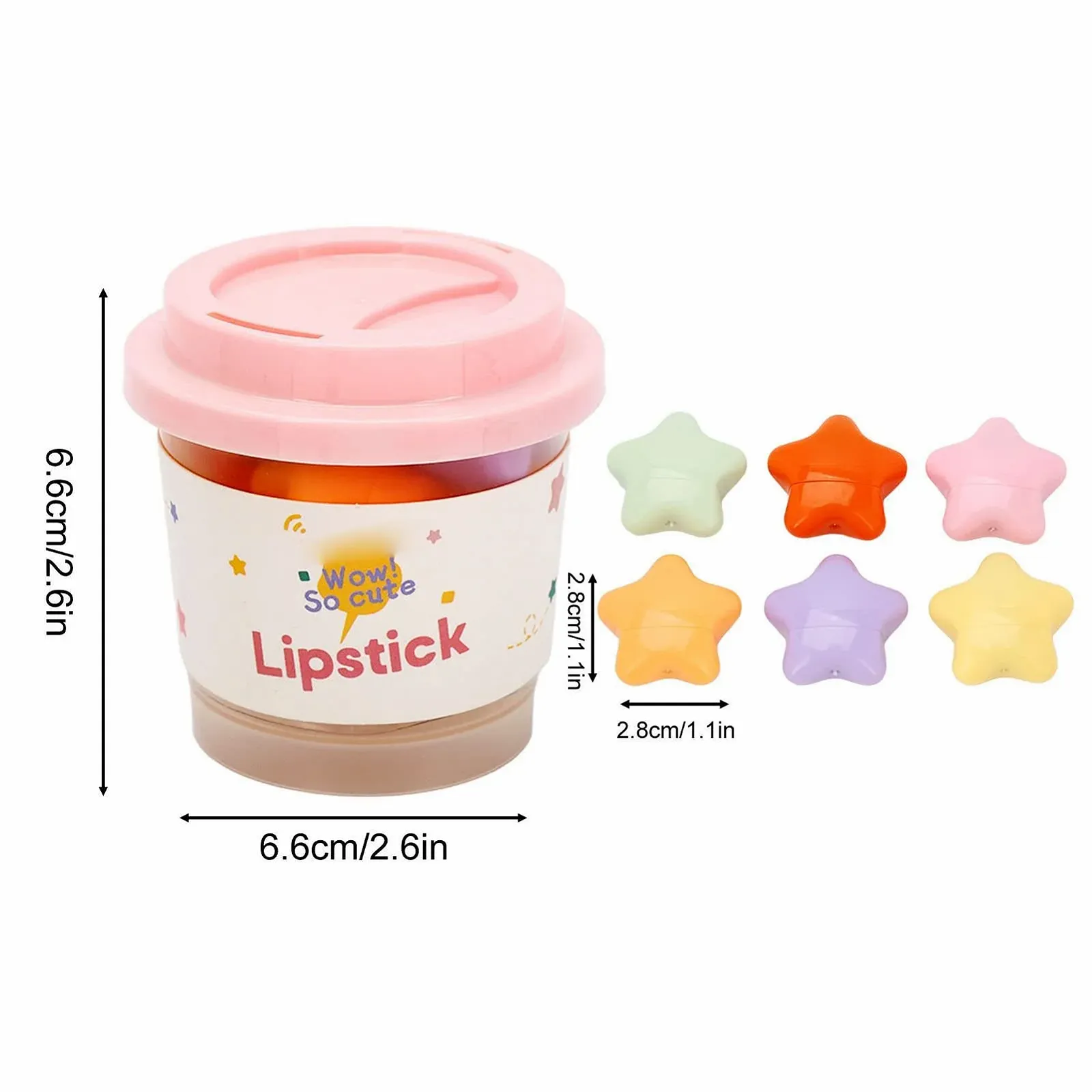Мини Набор Помады, Помада в Форме Звезды в Капсулах, 6 Цветов Капсульный Блеск для Губ, Сладкий Водостойкий Стойкий Блеск для Губ (DR055), фото №7 Мини Набор Помады, Помада в Форме Звезды в Капсулах, 6 Цветов Капсульный Блеск для Губ, Сладкий Водостойкий Стойкий Блеск для Губ (DR055), фото №7