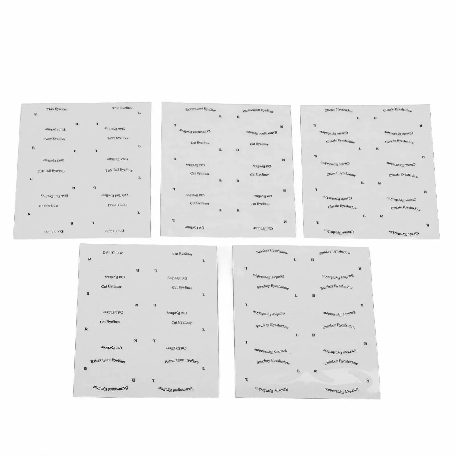 Трафарети для брів і підводки 24 шт., фото №2