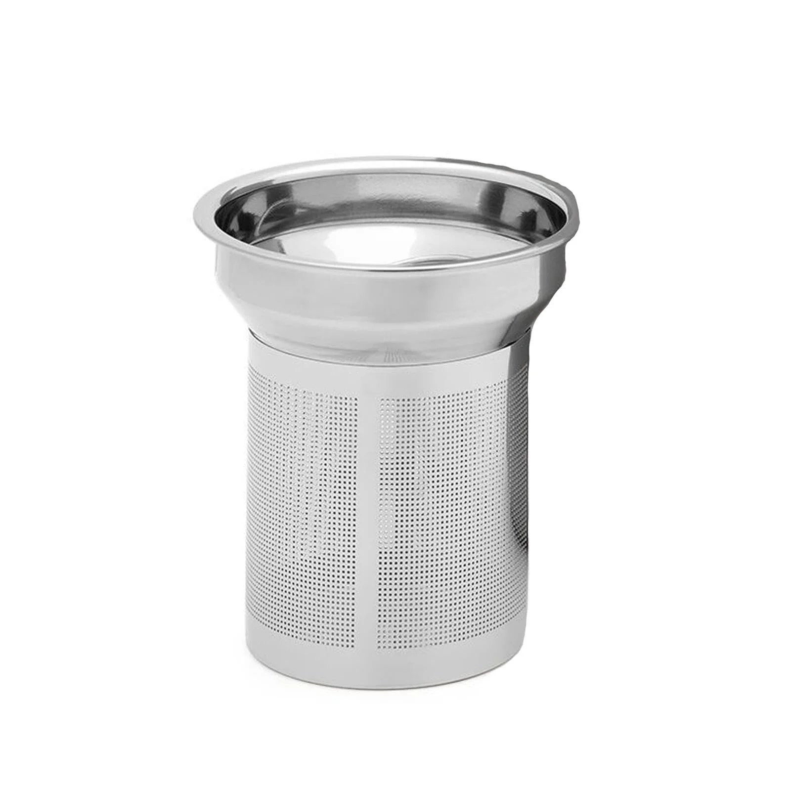 Чайник-заварник Подвійні стінки Mini 0.5 літра Concrete Grey, ізольований глечик з нержавіючої сталі з коричневою дерев'яною підставкою та фільтром для чаю для розсипного чаю, фото №5