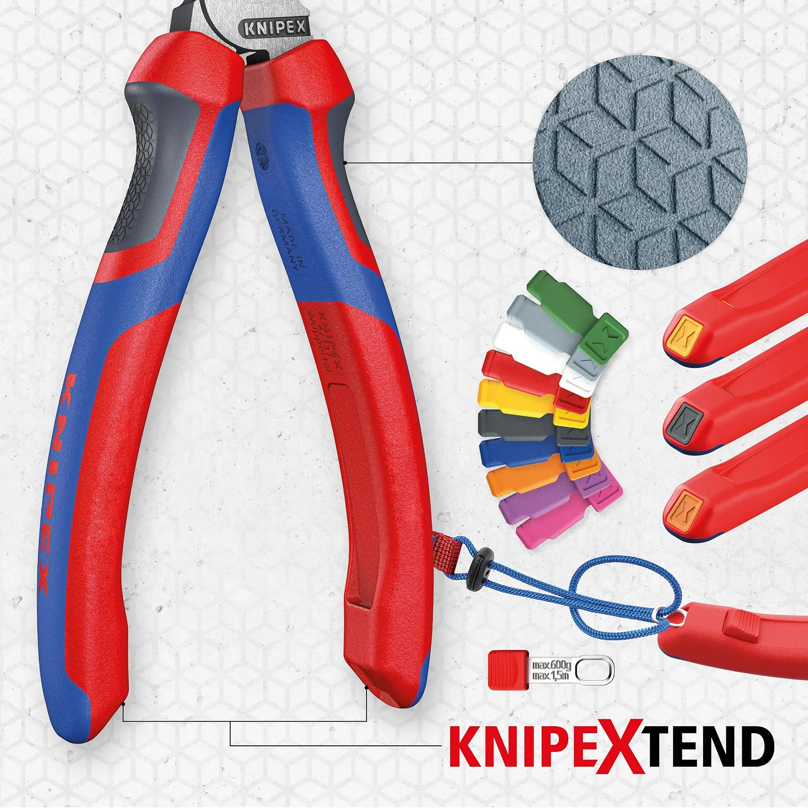 Плоскогубцы KNIPEX 20 02 140 с комфортными ручками, черные, атramentized, 140 мм, фото №5