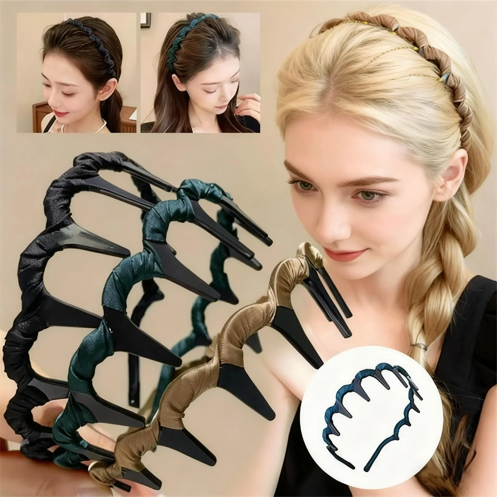 Жіночий обруч для волосся Zigzag, фото №3