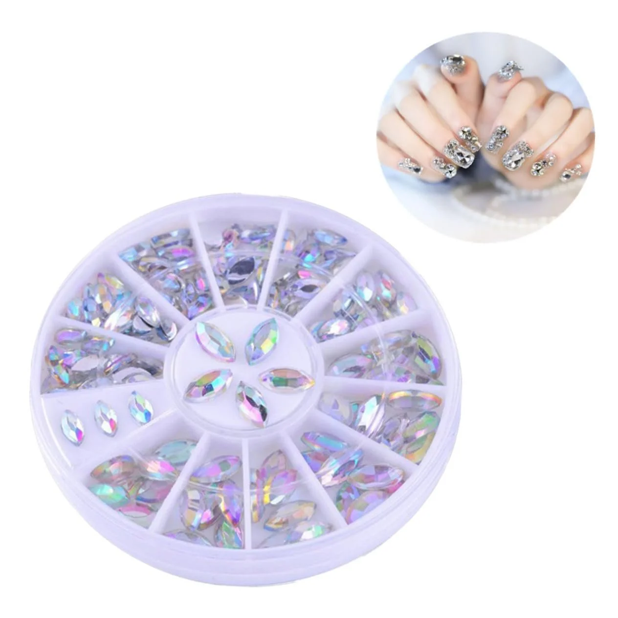 Стрази для нігтів Crystal minkissy, багатоколірні, фото №1 Стрази для нігтів Crystal minkissy, багатоколірні, фото №1