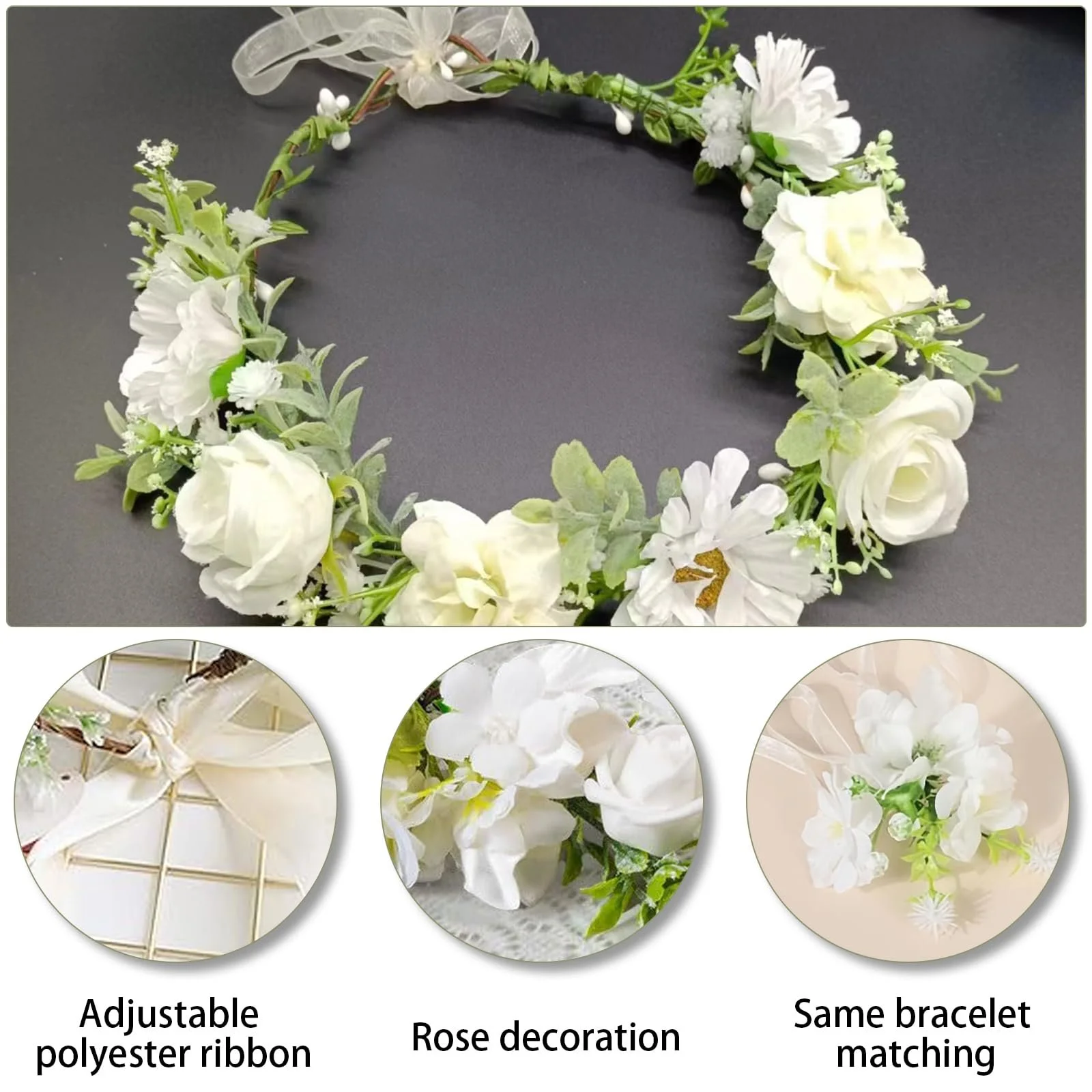 Вінок Штучні квіти, фото №3