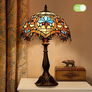 Настільна лампа Kinbolas Tiffany Style Art Nouveau E27 30 см / 12 дюймів synthetic.ua - Фото 1