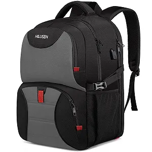 Рюкзак для ноутбука HILUSEN Extra Large 50L 17" USB вологостійкий чорний - Фото 1
