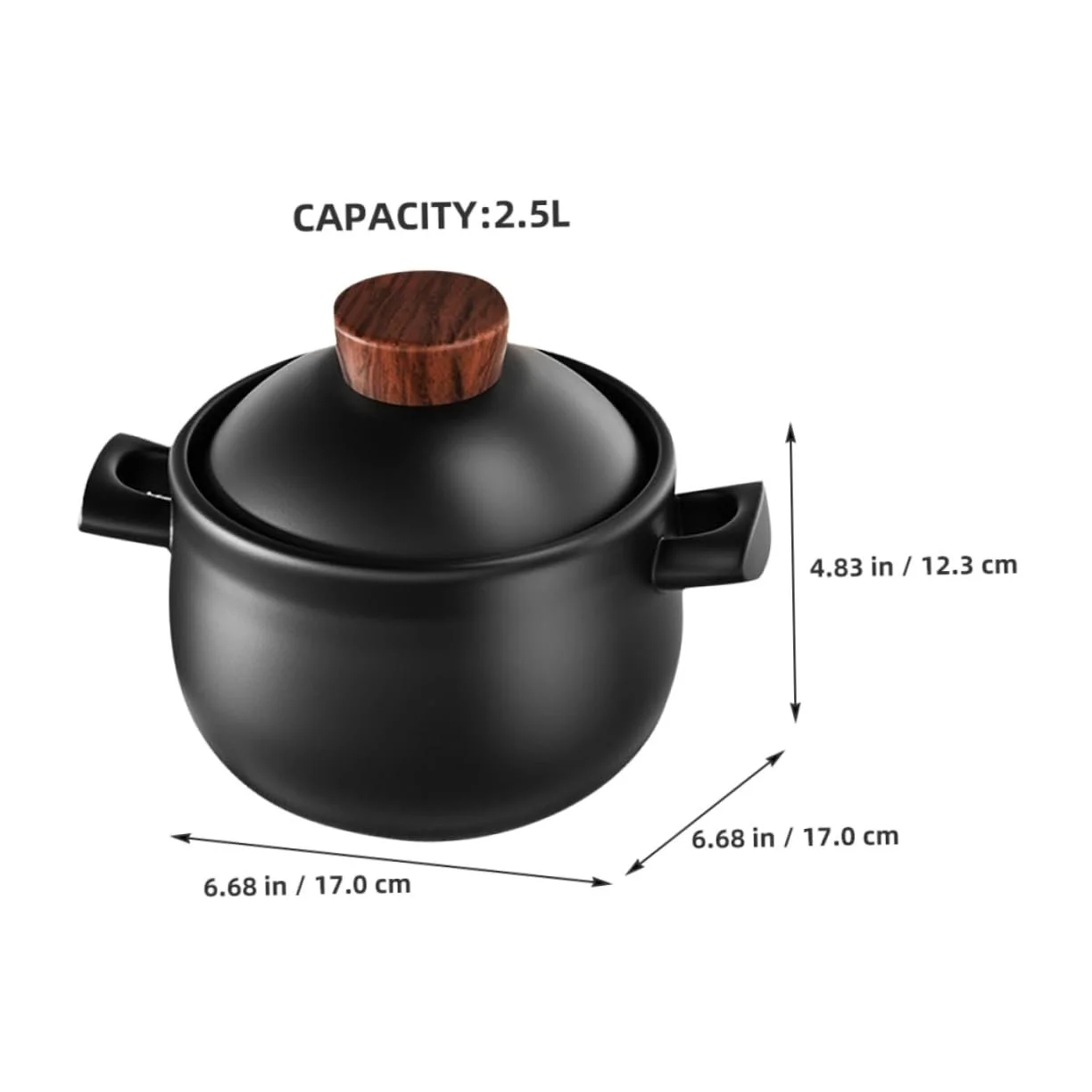 Кастрюля GALPADA Ceramic с крышкой керамическая для супа и каши, фото №4 Кастрюля GALPADA Ceramic с крышкой керамическая для супа и каши, фото №4