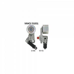 Натяжитель ремня, ремень поликлиновой SKF VKMCV 51001 для MERCEDES-BENZ - Фото 1