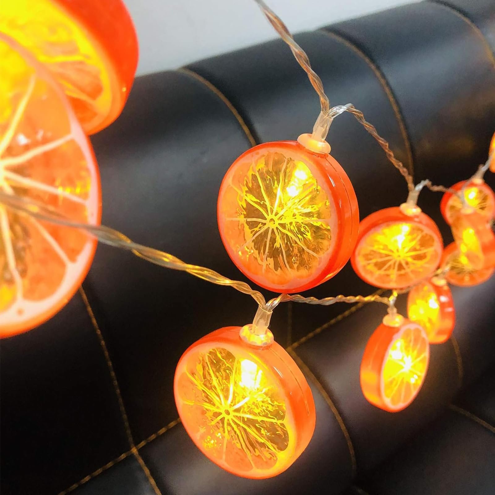 Гірлянда ENLACE, 3 м, 20 LED, Апельсинові дольки, помаранчева, фото №3