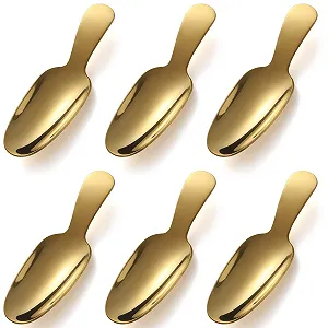 Ложка Десертна zeeooil Gold 6 шт., нержавіюча сталь synthetic.ua - Фото 1