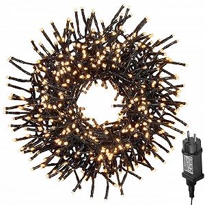 Гирлянда Lunartec CHRISTMAS LED, 1000 светодиодов, 8 режимов, IP44, 10 м, теплый белый - Фото 1