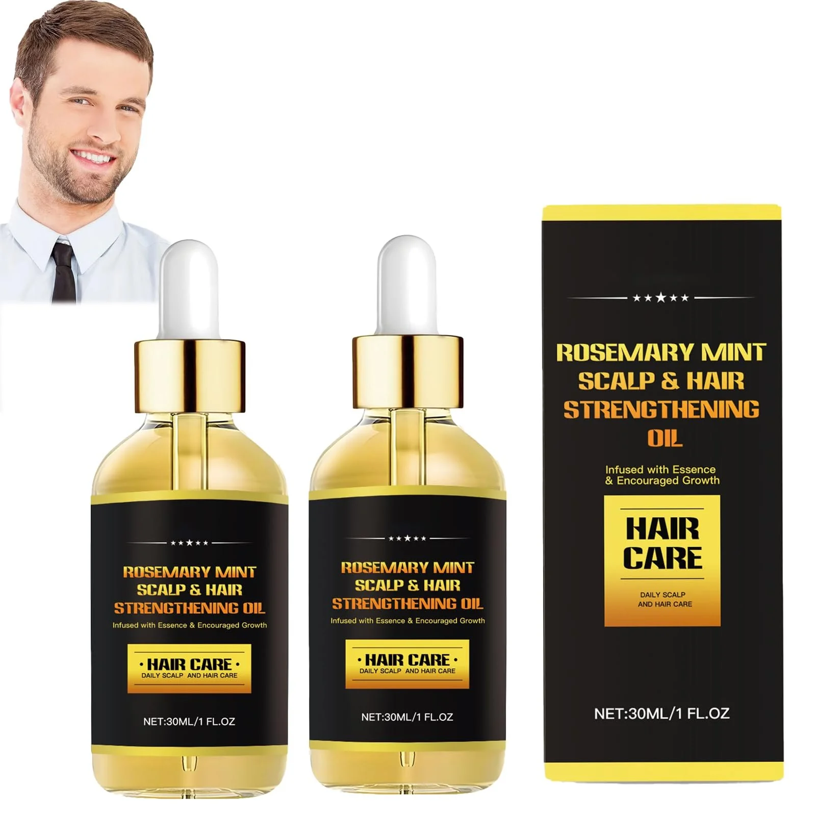 Олія Розмарину для Росту Волосся, 2 Штуки, фото №1