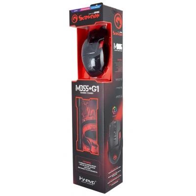 Мышка Marvo M355+G1 USB Black (M355+G1), фото №6 Мышка Marvo M355+G1 USB Black (M355+G1), фото №6