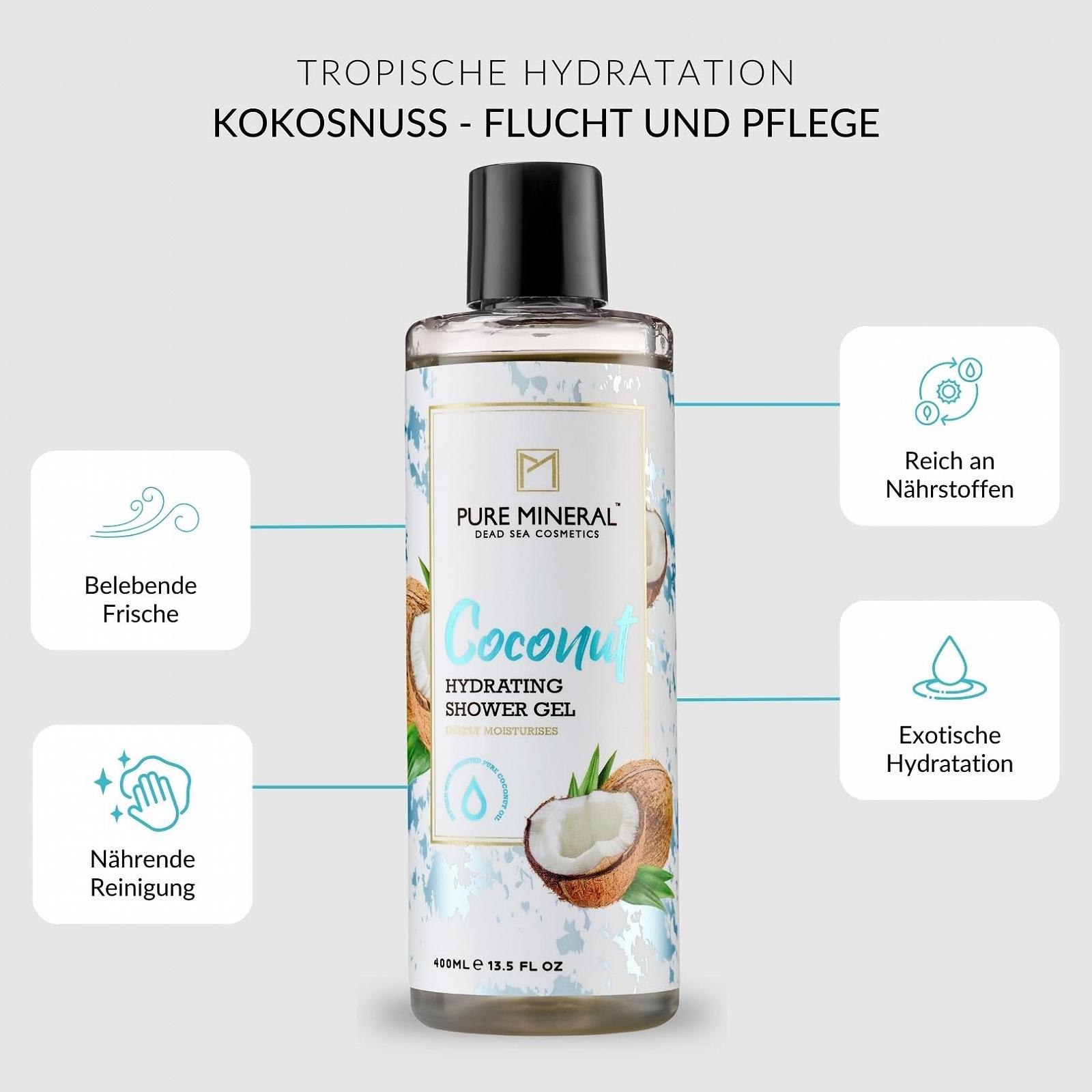 Гель для душа Pure Mineral Coconut 400 мл, фото №2
