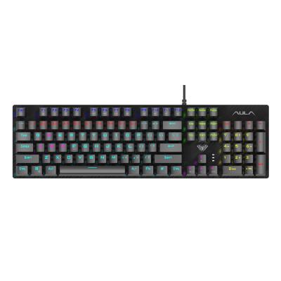 Клавиатура AULA Retribution Mechanical Keyboard EN/RU Blue switch 6948391240329, фото №1