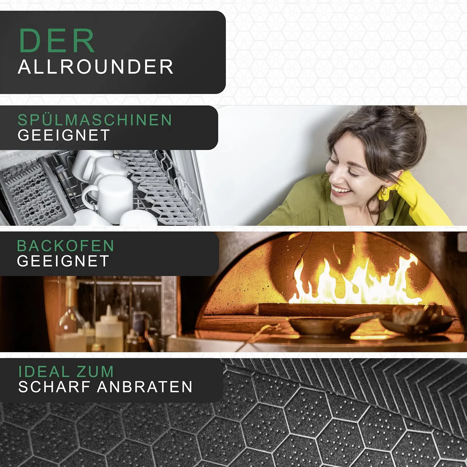 Сковорода FIXLINE Premium Honeycomb Диаметр 20 см, фото №4 Сковорода FIXLINE Premium Honeycomb Диаметр 20 см, фото №4