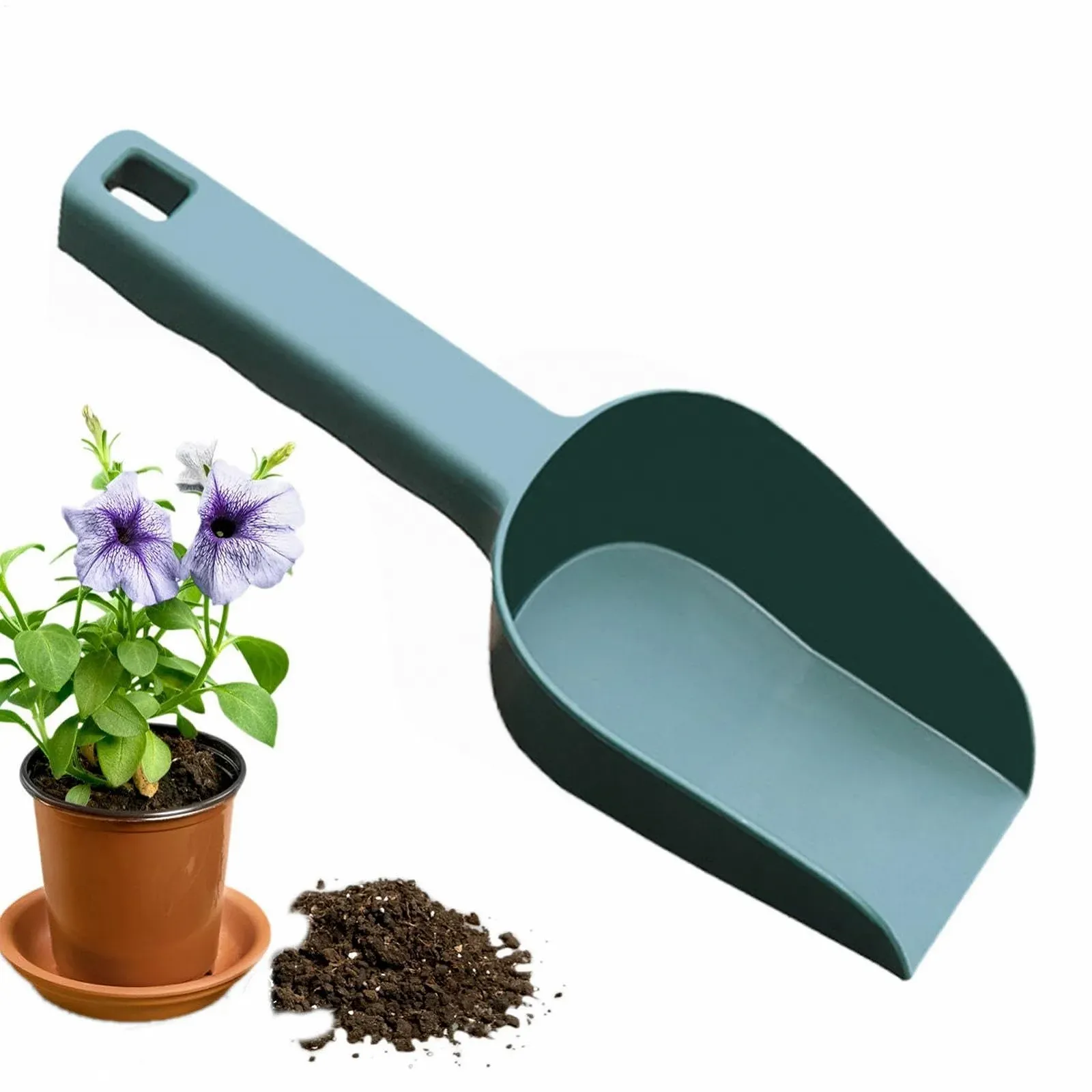 Садовая лопатка Mxshc, ручной инструмент, садовый Лопата совковая с эргономичной ручкой, нескользящие садовые совки для эффективной работы в саду, фото №7