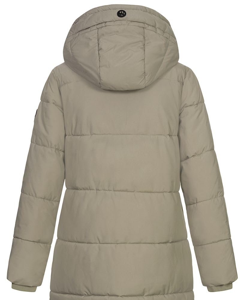 Жіноче стьобане пальто Sublevel LSL-492, зимове з капюшоном, фото №5