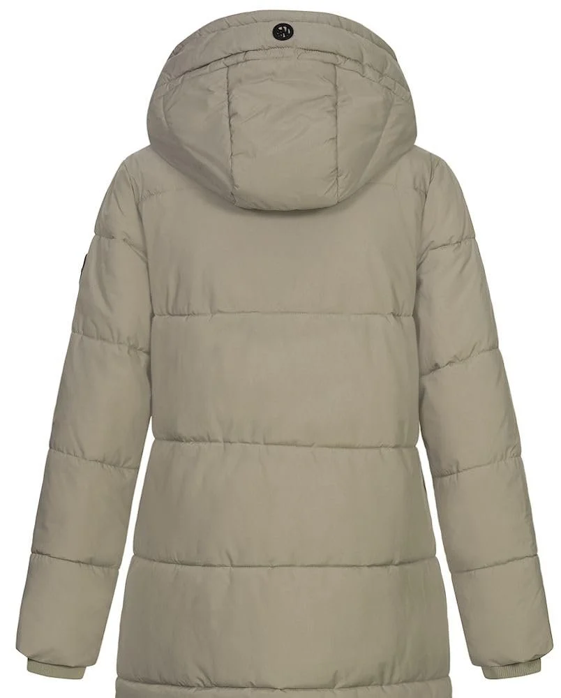 Жіноче стьобане пальто Sublevel LSL-492, зимове з капюшоном, фото №5