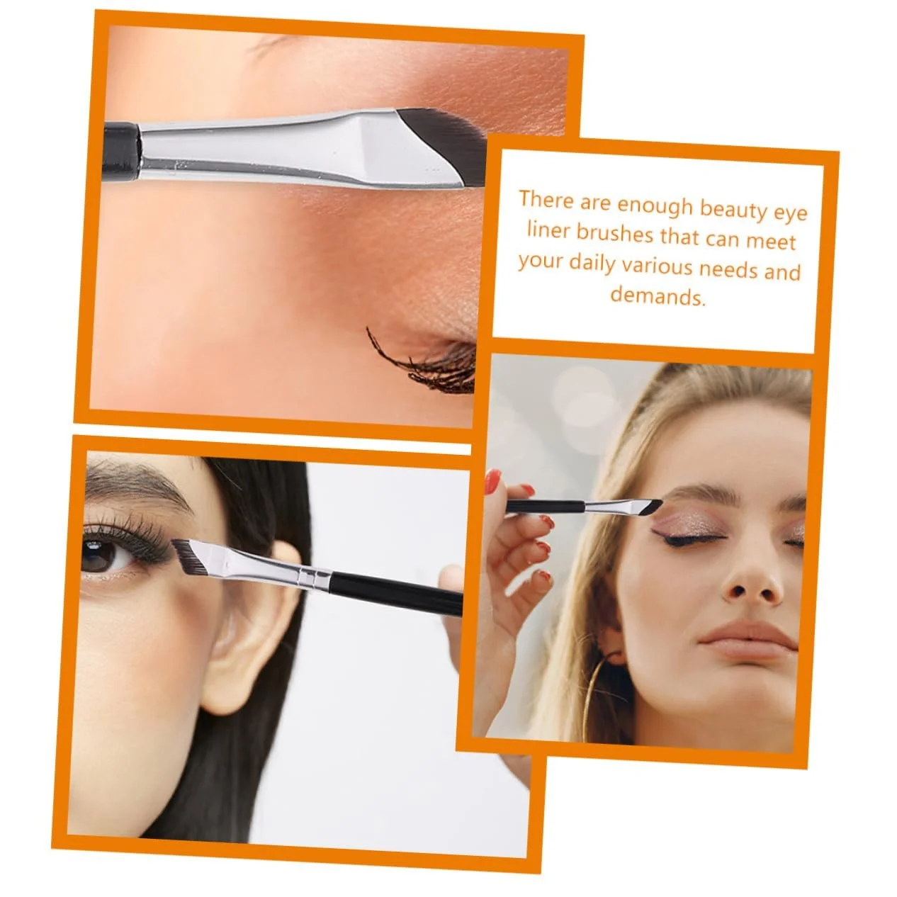 Пензель POPETPOP Кутова, косметична, для змішування, плоска, конічна, фото №4 Пензель POPETPOP Кутова, косметична, для змішування, плоска, конічна, фото №4