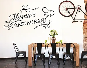 Наклейка на стіну S-pkm86 Mama's Restaurant 100 x 48 см - Фото 1