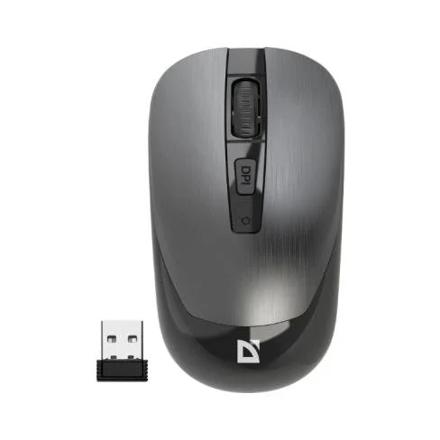 Мышка Defender Wave MM-995 Silent Wireless Grey (52993), фото №1