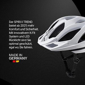 Шлем Trend Spiri II с LED задним фонарем 290 г для мужчин и женщин synthetic.ua - Фото 1