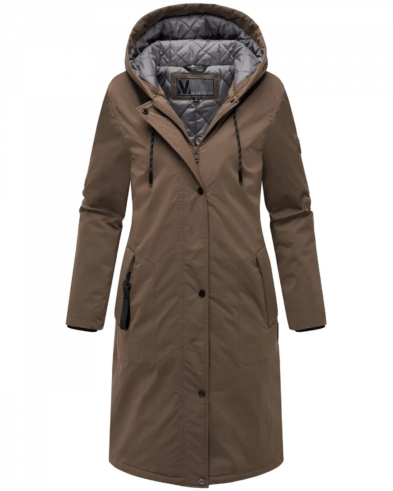 Куртка Перехідна Жіноча Marikoo Ledalaa 16 Знімний В'язаний Комір Велика Капюшон, фото №4