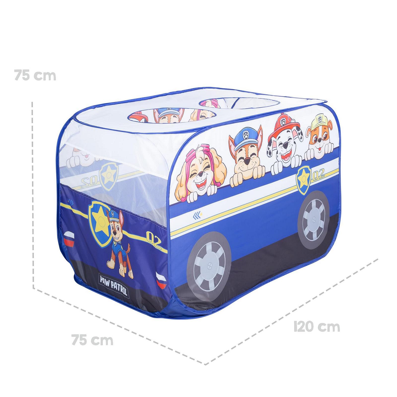Намет ігровий Roba Paw Patrol Pop-Up у формі автомобіля, синій/білий, фото №9