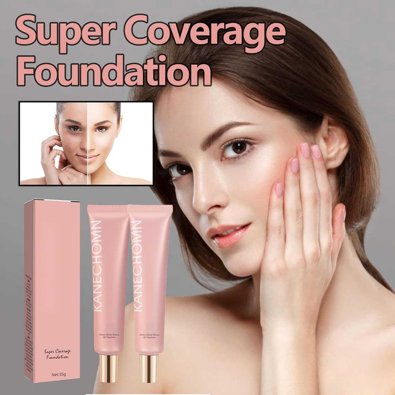 Основа Zakdav Super Coverage с кистью Buffing Brush Super Full Coverage Ivory, фото №2 Основа Zakdav Super Coverage с кистью Buffing Brush Super Full Coverage Ivory, фото №2