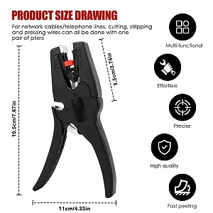 Стриппер саморегулирующийся 2-в-1 со встроенным резаком 0.03-10 мм² synthetic.ua - Фото 1