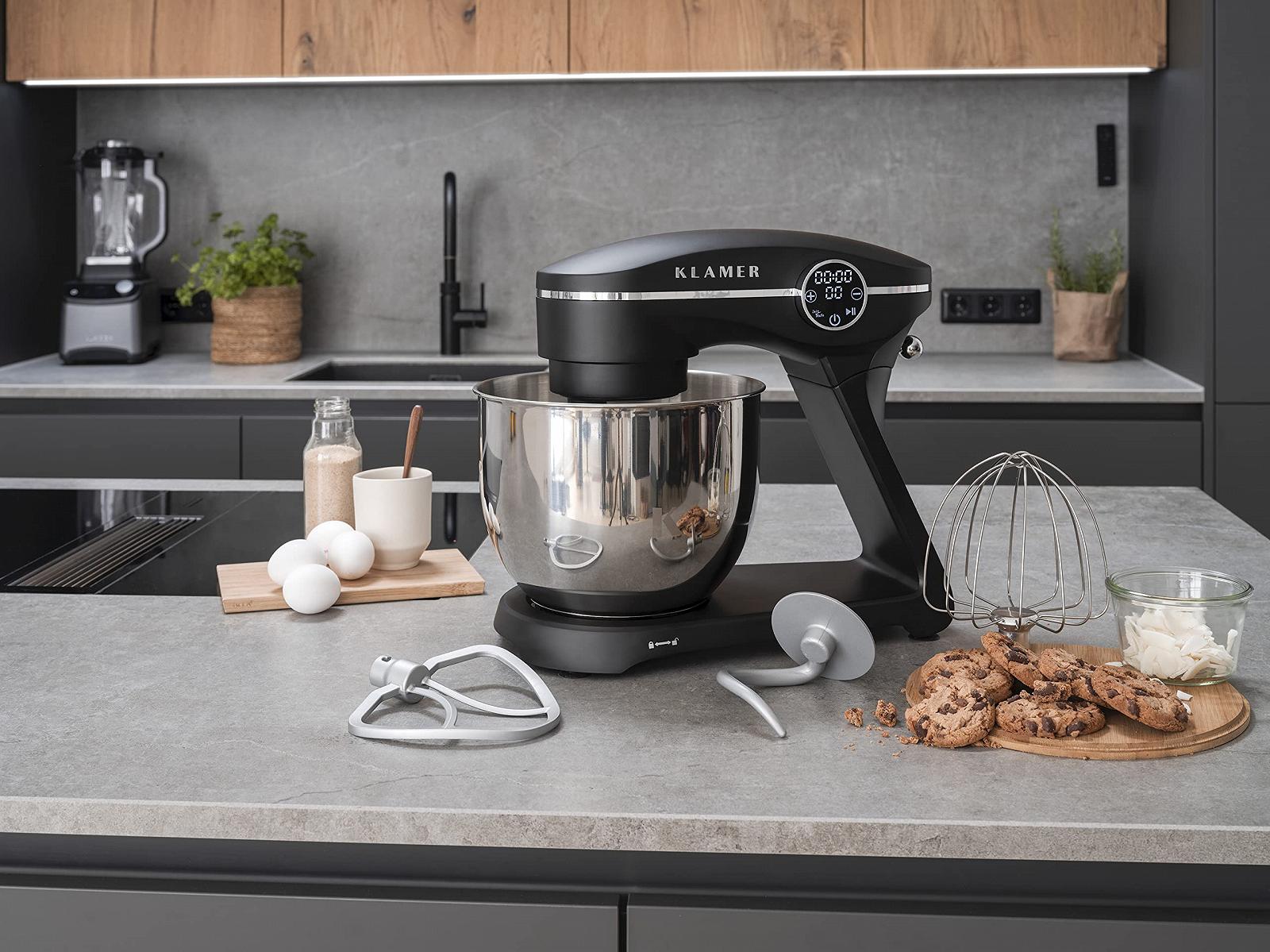 Кухонний комбайн KLAMER 1800 W 6 літрів нержавіюча сталь, фото №2 Кухонний комбайн KLAMER 1800 W 6 літрів нержавіюча сталь, фото №2