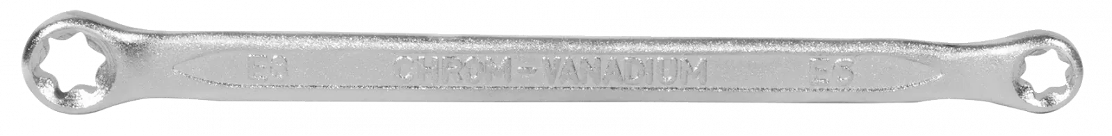 Двойной накидной ключ SW-STAHL 01551L E-профиль E6 x E8, фото №1 Двойной накидной ключ SW-STAHL 01551L E-профиль E6 x E8, фото №1