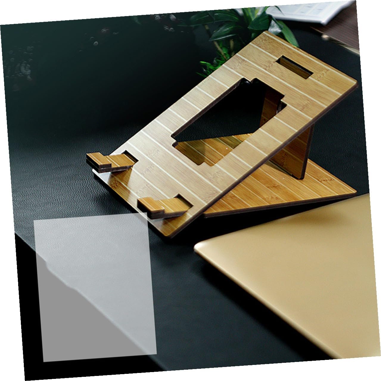 Деревянная Портативная Подставка для ноутбука Прочная Легкая Компактная Практичная для дома для офиса, фото №8