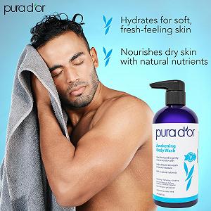 Гель для миття тіла PURA D'OR Awakening з алое вера, ромашкою та лавандою 16 унцій ціна на synthetic.ua - Фото 1 Гель для миття тіла PURA D'OR Awakening з алое вера, ромашкою та лавандою 16 унцій synthetic.ua - Фото 1