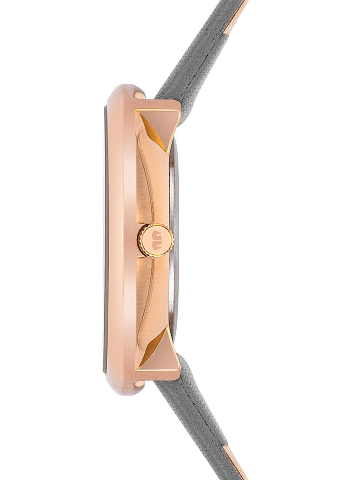 Женские часы Rhodenwald & Söhne Аналоговый Кварцевый механизм Кожаный ремешок Серый, золотой, Без мотива, фото №2