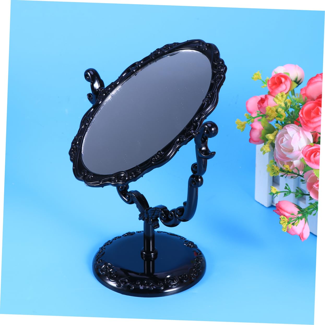 Зеркало Angoily 3st Rustikaler Tischspiegel Овальное Рельефное вращающееся, фото №4 Зеркало Angoily 3st Rustikaler Tischspiegel Овальное Рельефное вращающееся, фото №4