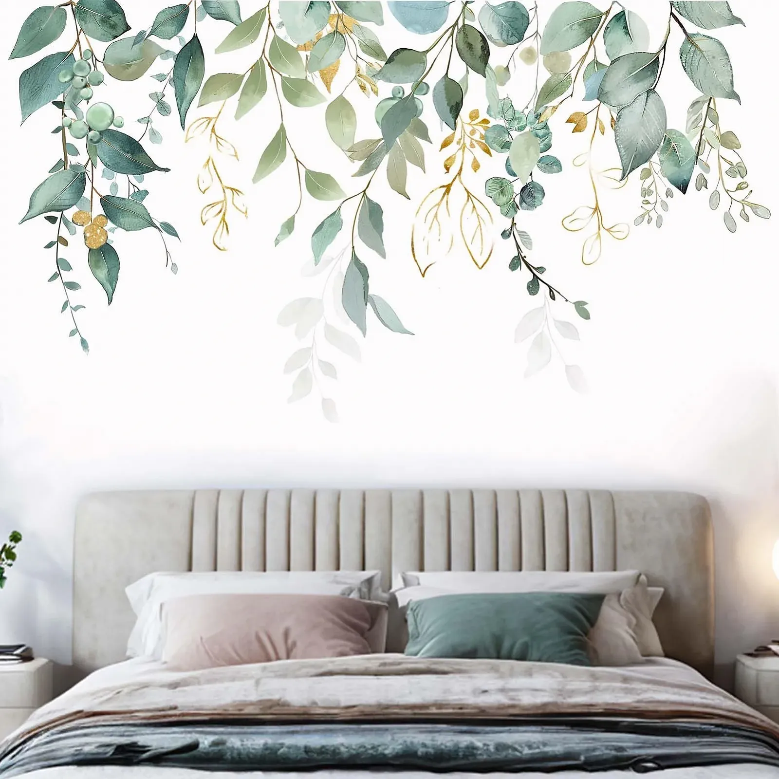 Наклейка на стіну Amimagen Hanging Vine 128 x 71 см Зелена ПВХ, фото №3