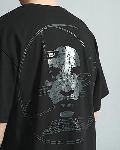 Футболка оверсайз Ogonpushka 2000 чорна synthetic.ua - Фото 1