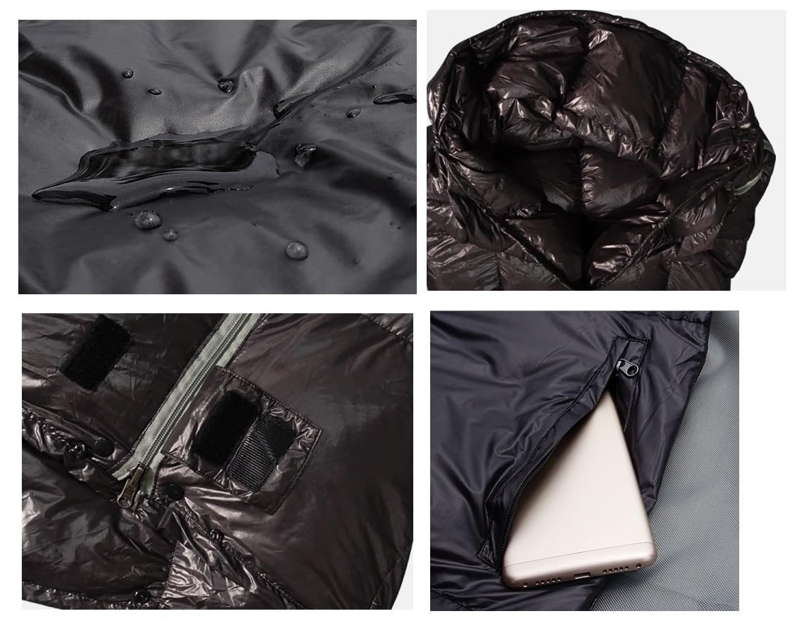 Спальний мішок Down Multifunctional Lightweight Ultralight 850 Envelope Portable Outdoor Camping Hiking, фото №4