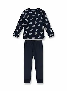 Піжама Sanetta Довга Синя для хлопчиків - Фото 1