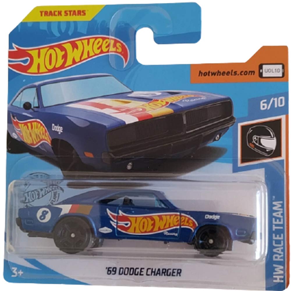 Машинка Hot Wheels '69 Dodge Charger HW Race Team 6/10 2019 (243/250) Short Card, фото №1