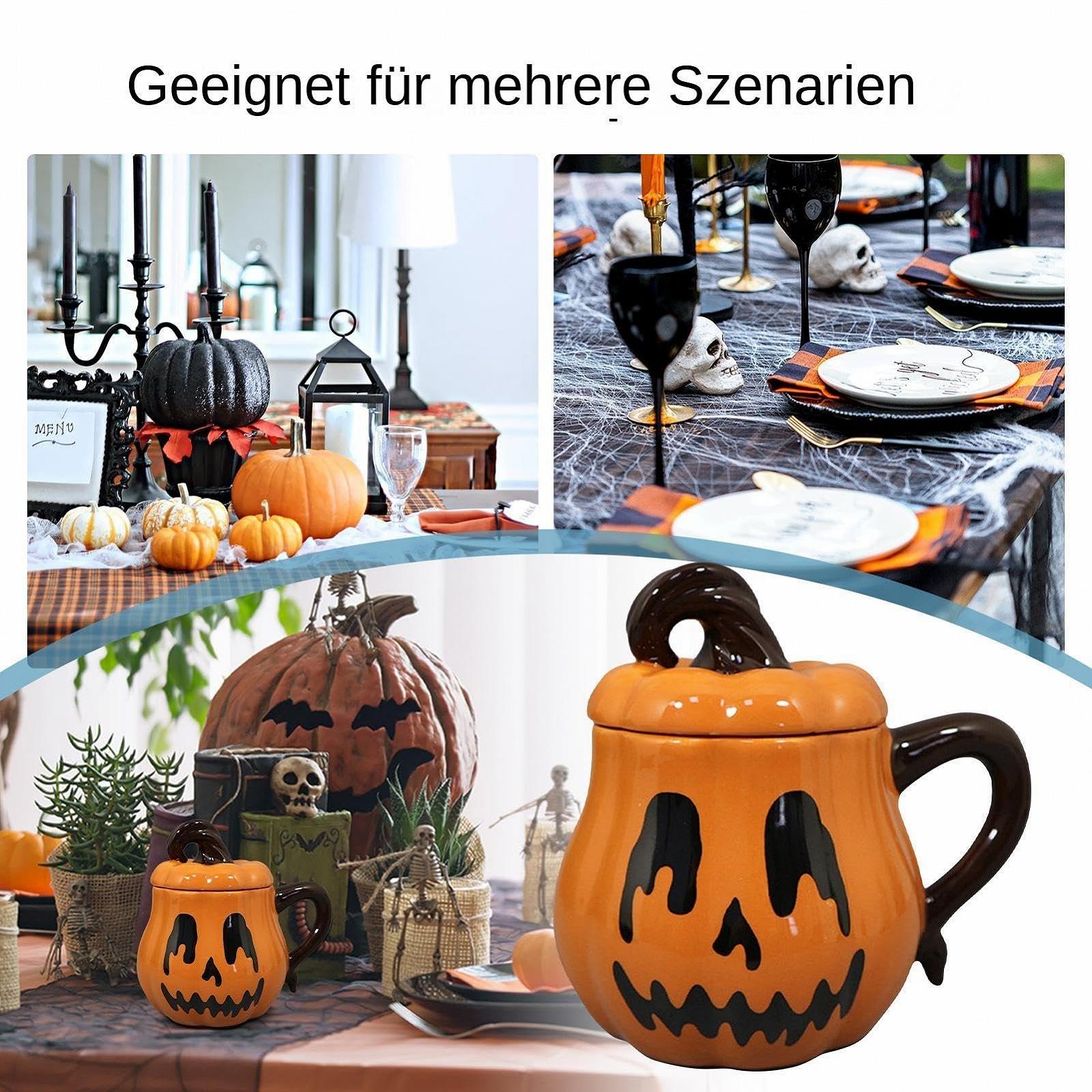 Кружка Дитяча Гарбуз Керамічна Хелловін 350 мл з кришкою, фото №6