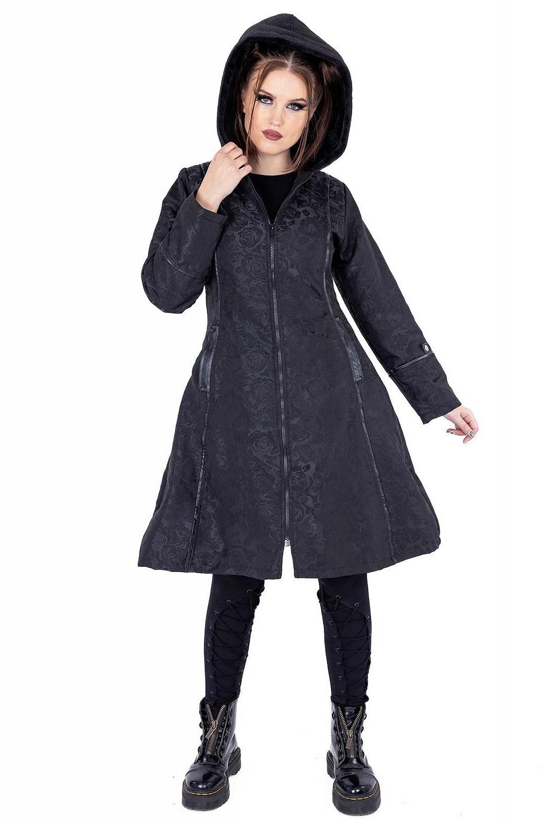 Пальто Poizen Industries Medea Женское Черное Готическое Романтическое, фото №7 Пальто Poizen Industries Medea Женское Черное Готическое Романтическое, фото №7