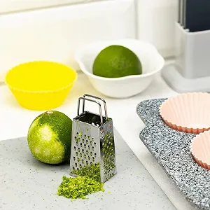 Мини-терка Kinghoff KH-3181 Квадратная терка Ручная терка из нержавеющей стали synthetic.ua - Фото 1