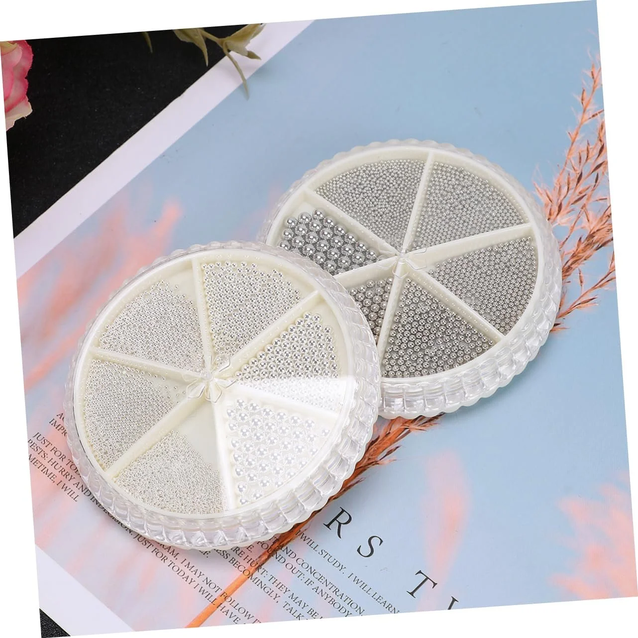 Металеві перлини для нігтів Healeved, фото №8 Металеві перлини для нігтів Healeved, фото №8