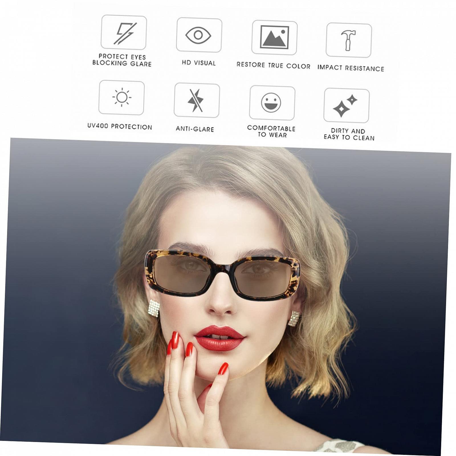 Квадратні Сонцезахисні Окуляри Vintage-стиль PACKOVE 3 пари, фото №7