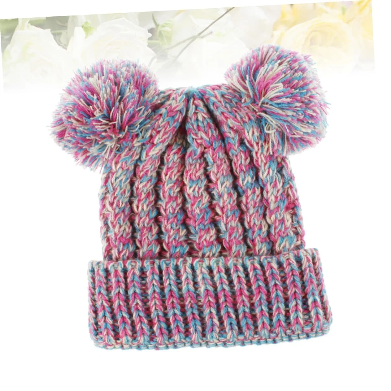 Вязана шапка CALLARON з помпоном для дівчинки, фото №9 Вязана шапка CALLARON з помпоном для дівчинки, фото №9