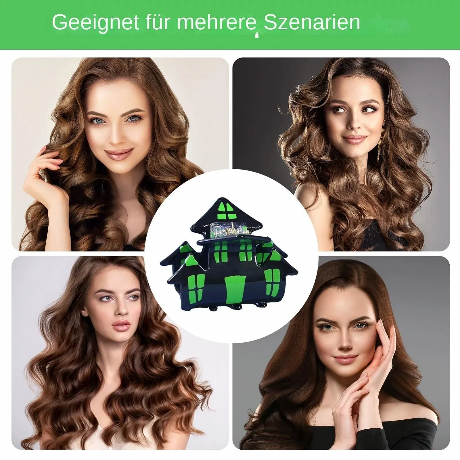 Заколка для волосся на Хелловін у вигляді будинку з привидами, фото №4 Заколка для волосся на Хелловін у вигляді будинку з привидами, фото №4